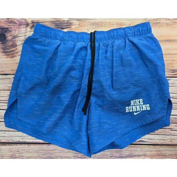 Nike Dri-Fit Womens Running Blue Lightweight Athletic Shorts Medium - Picture 1 of 6